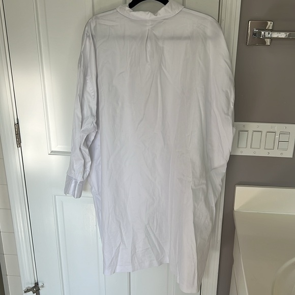 Norma Kamali Revolve Super OS Oversized Boyfriend Shirt Long Sleeve Mini Dress - Picture 8 of 8